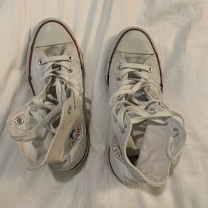 Used White High Top Converse